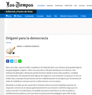 Icono Origami para la democracia