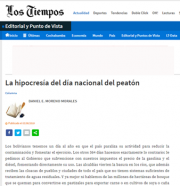 La hipocresía del día nacional del peatón